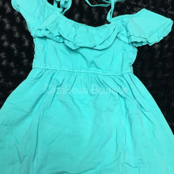 Mint off the shoulder Dress  MOFF NWT Boutique - Picture 2 of 2